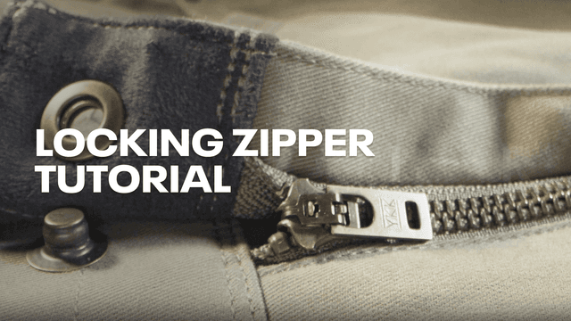 locking zipper tutorial