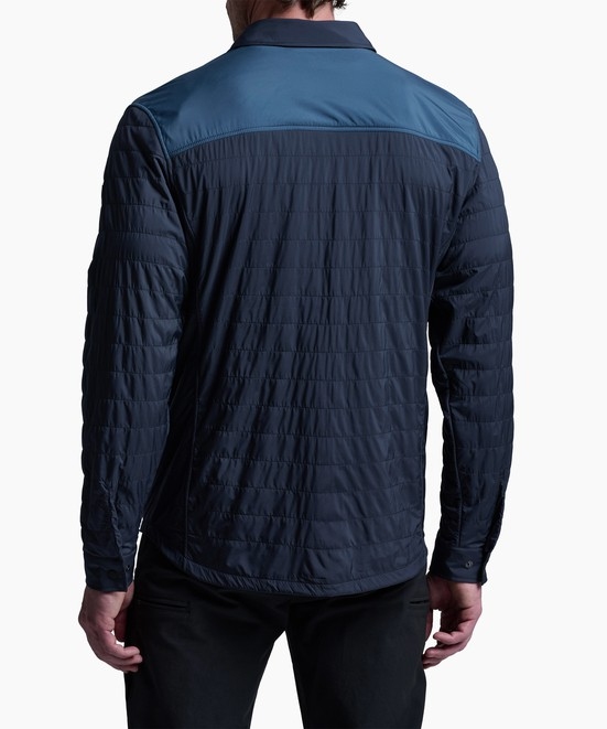 KUHL M's The One Shirt-Jac Dark Storm/Mutiny Blue Back