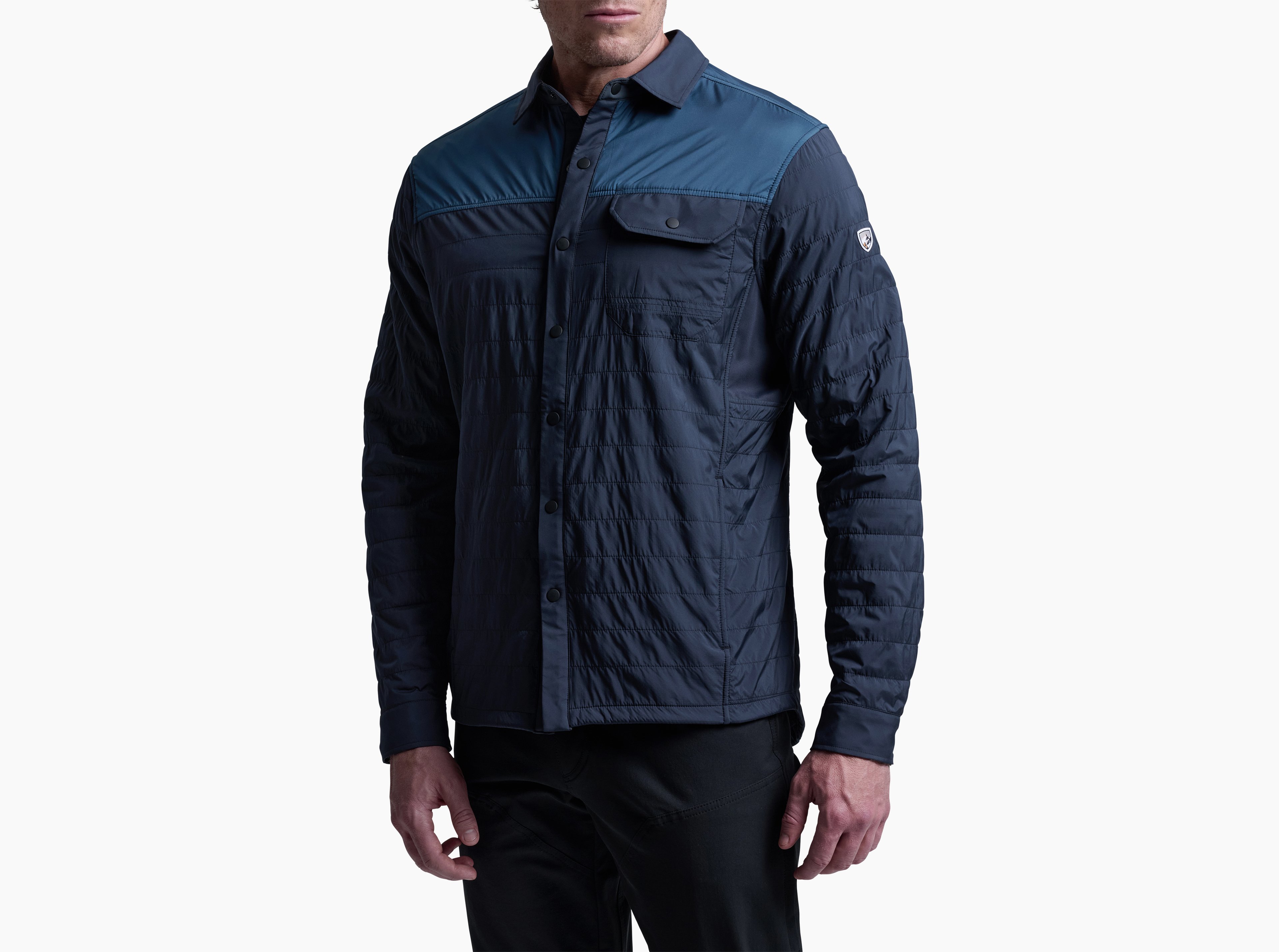KUHL M's The One Shirt-Jac DARK STORM/MUTINY BLUE Front