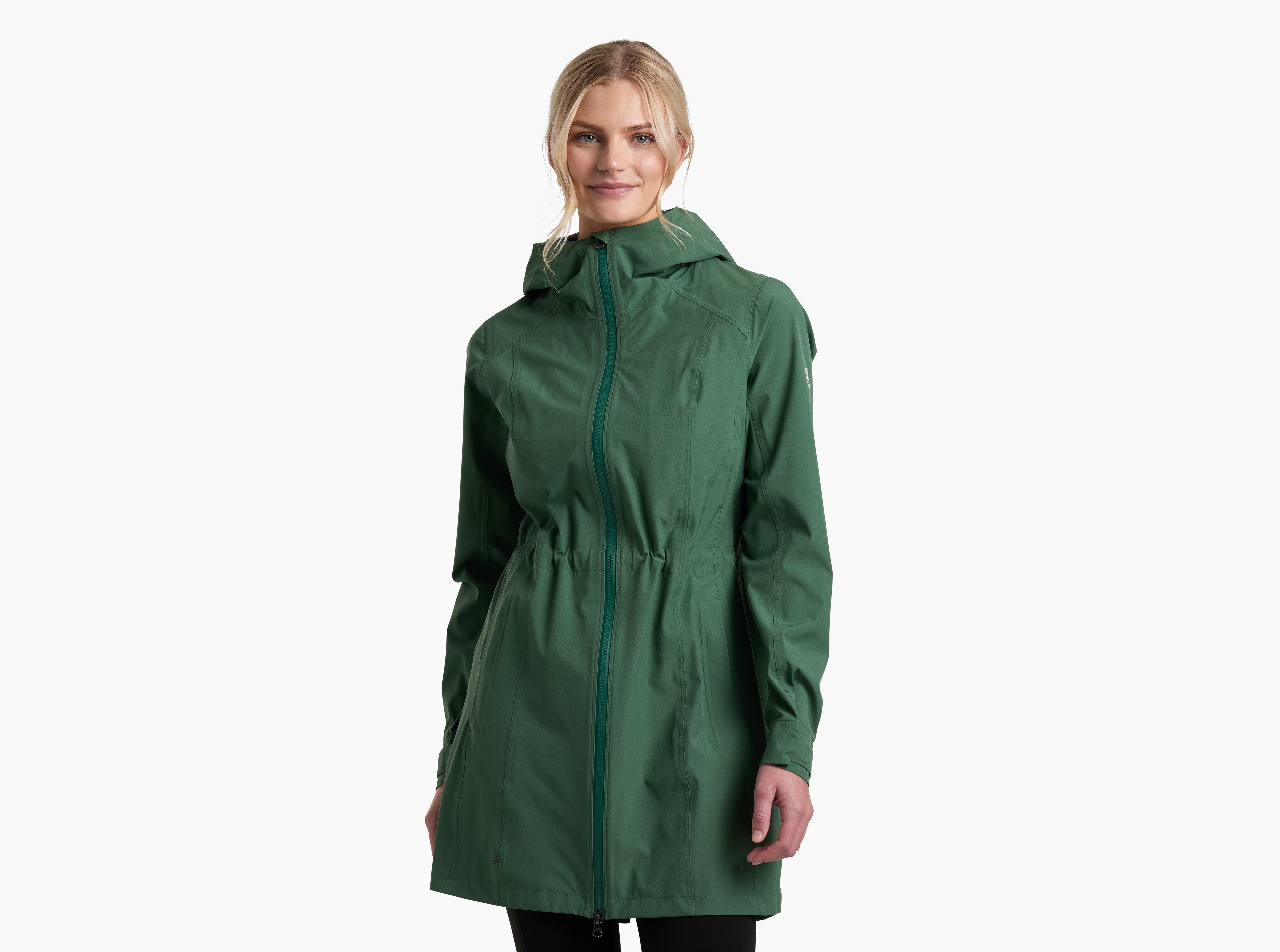 KUHL W's Stretch Voyagr Trench SMOKED PINE Front