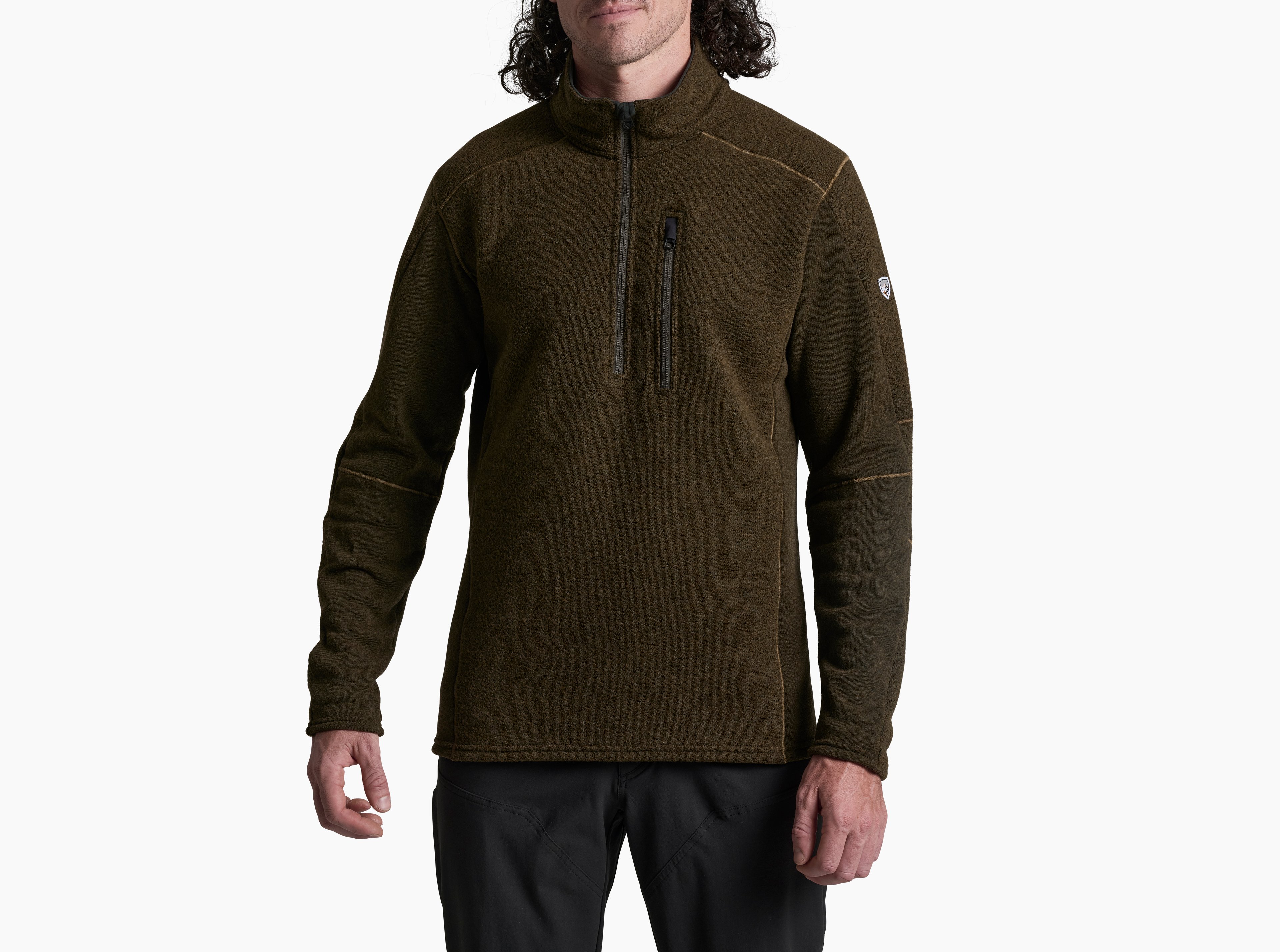 KUHL Interceptr 1/4 Zip DARK ROAST Front