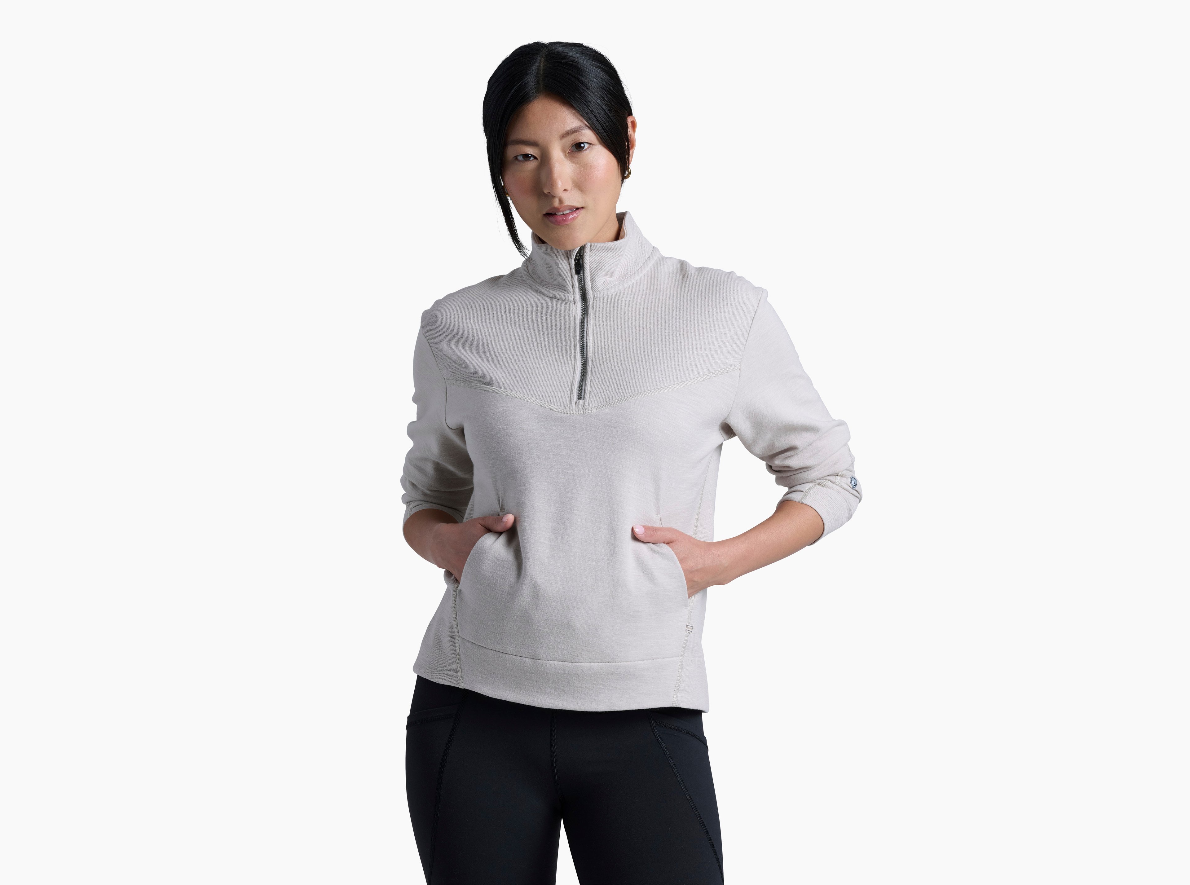 KUHL Lola 1/2 Zip MOON LIGHT Front
