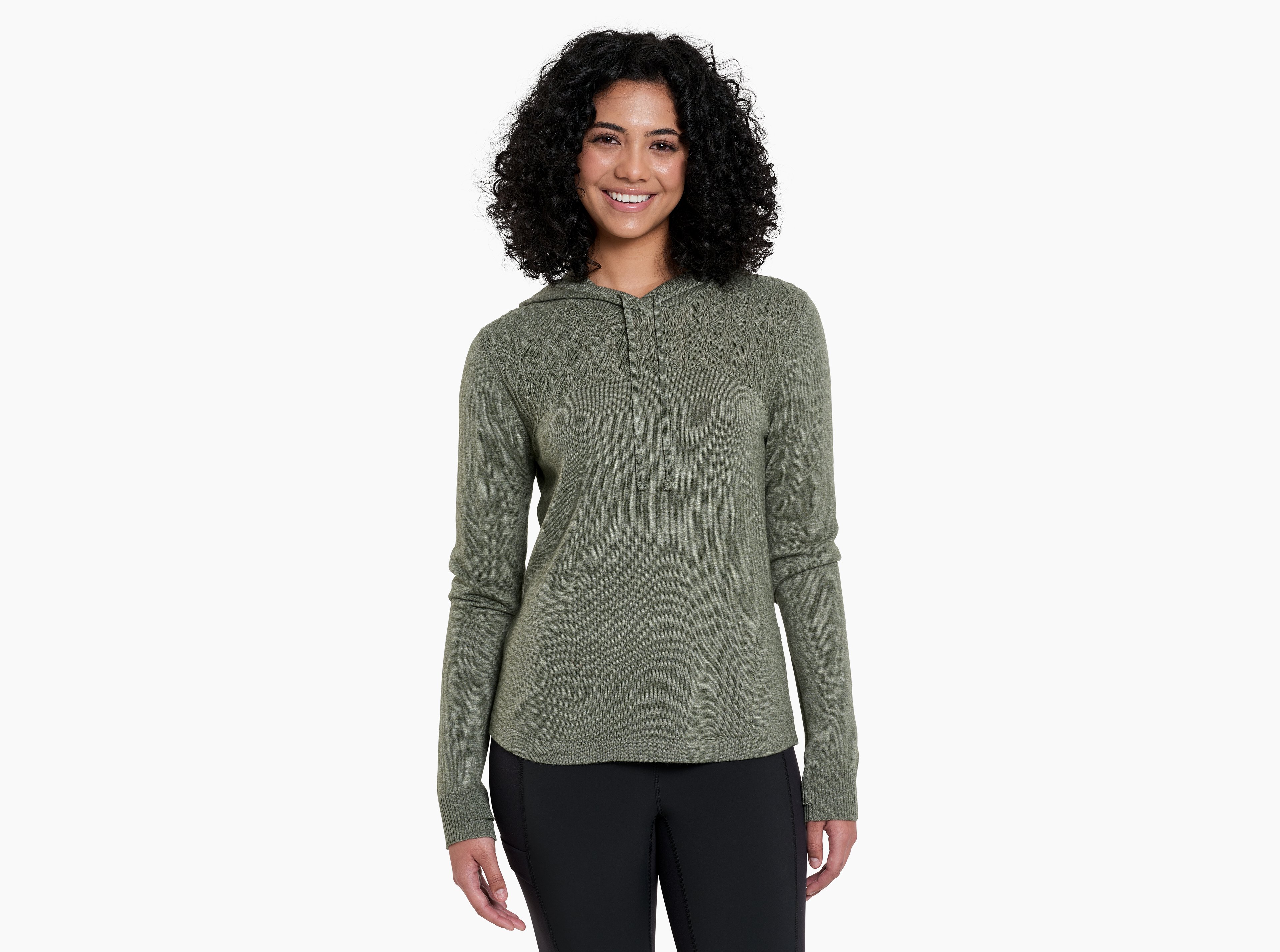 KUHL Kortina Hooded Sweater SOFT PINE Front