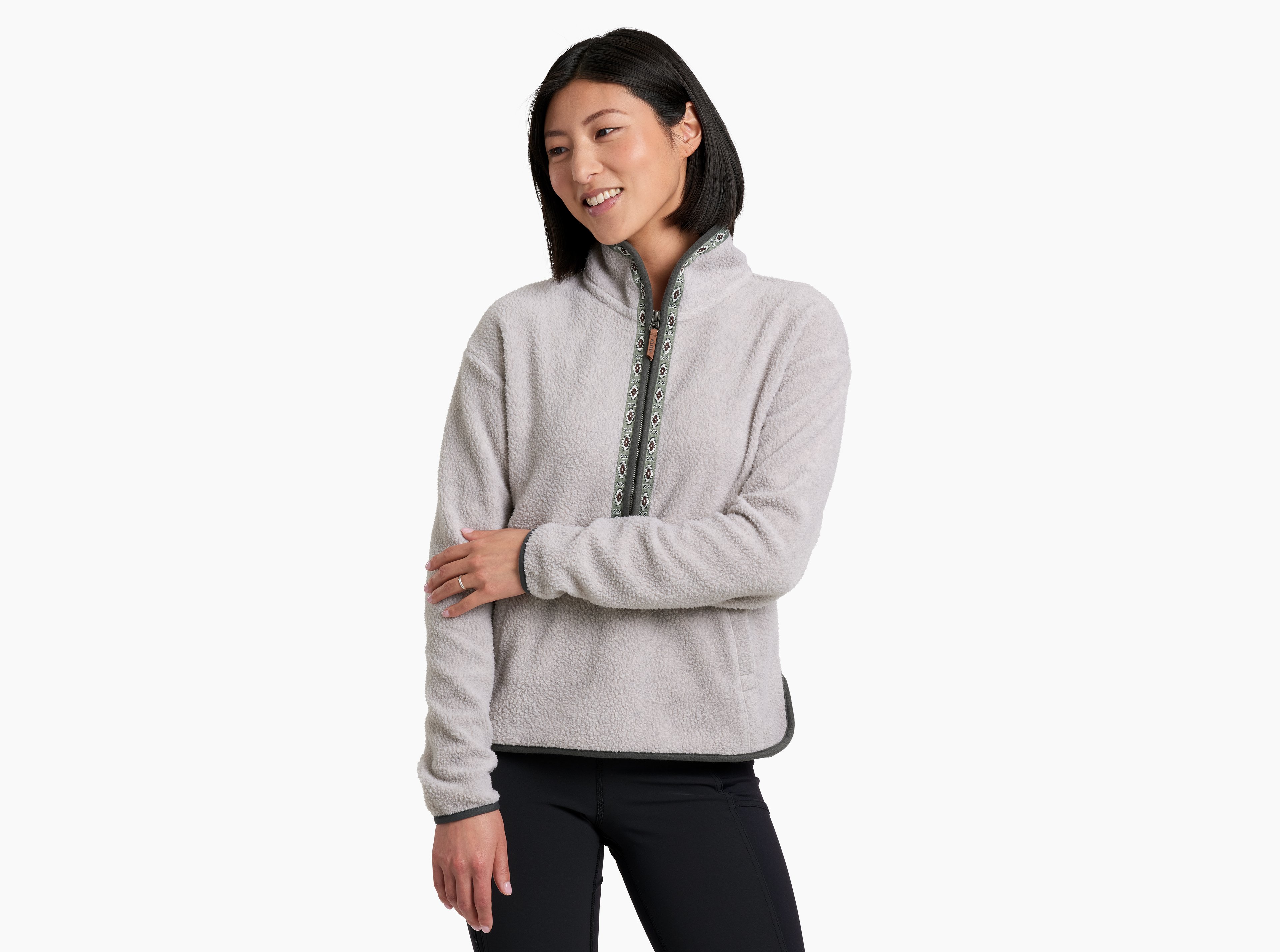 KUHL Hygge 1/2 Zip NATURAL Front