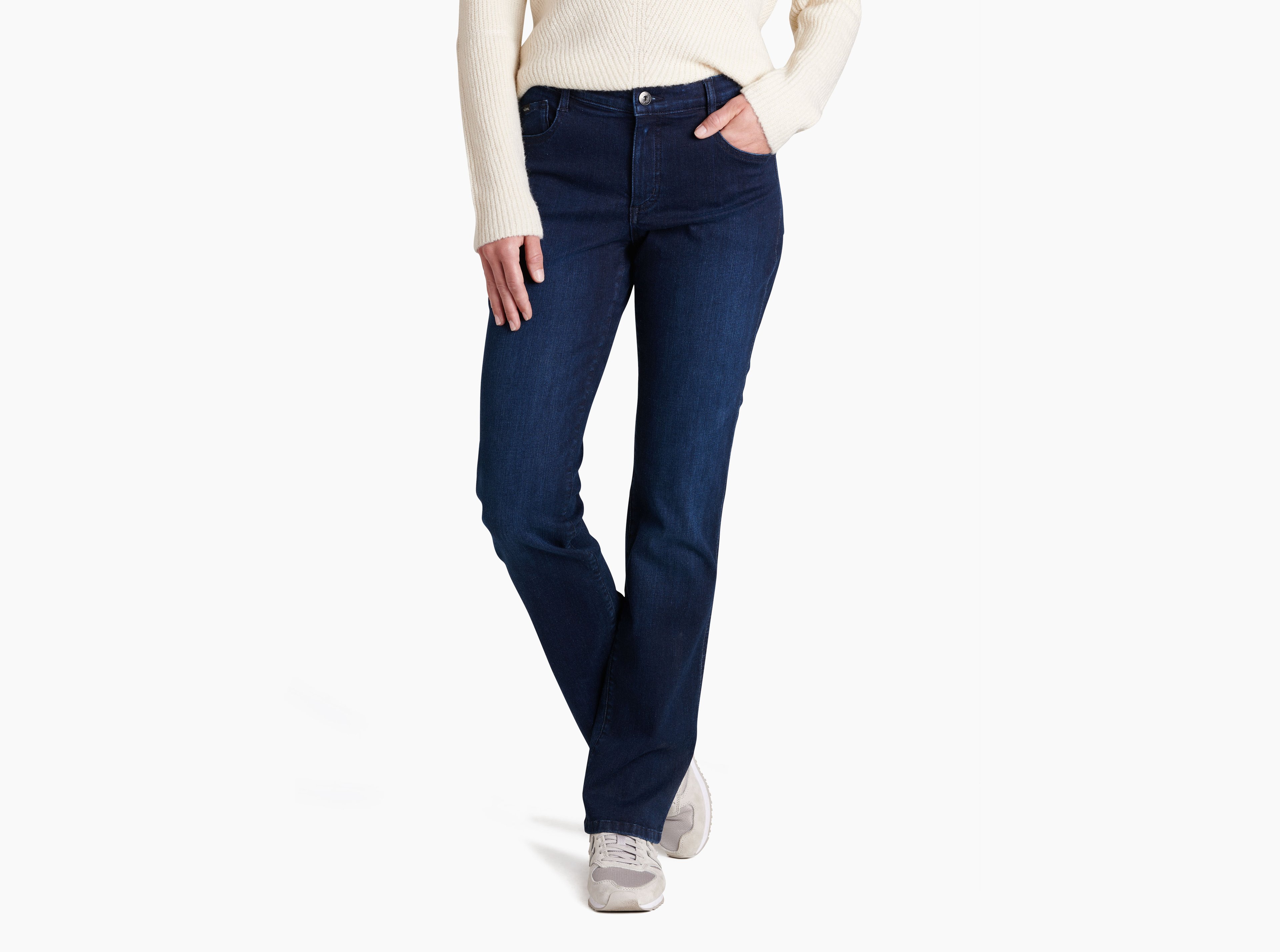 KUHL 9 Kontour Flex Denim Straight MIDNIGHT Front