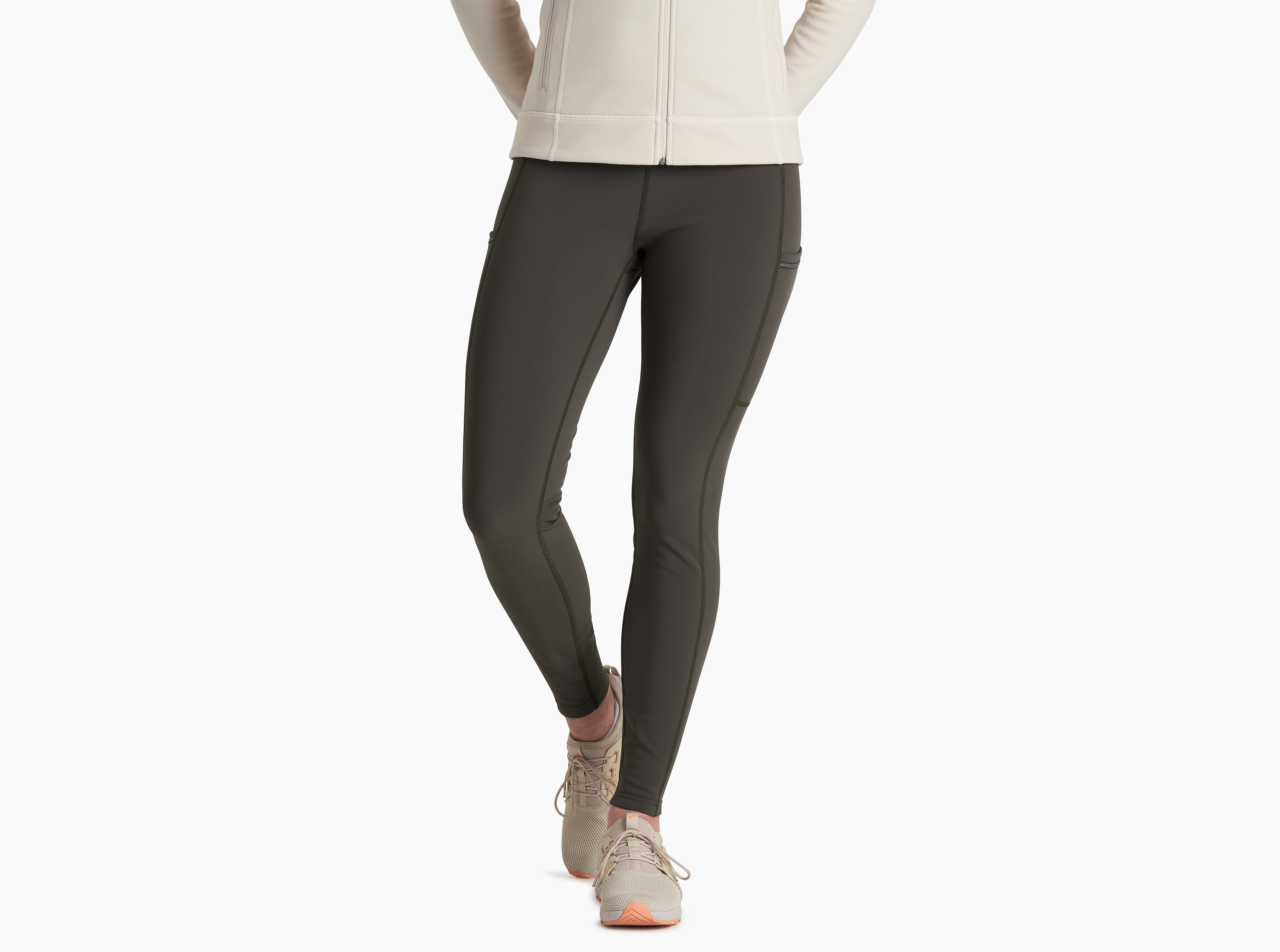 KUHL W's Frost Softshell Tight BLACK OLIVE Front