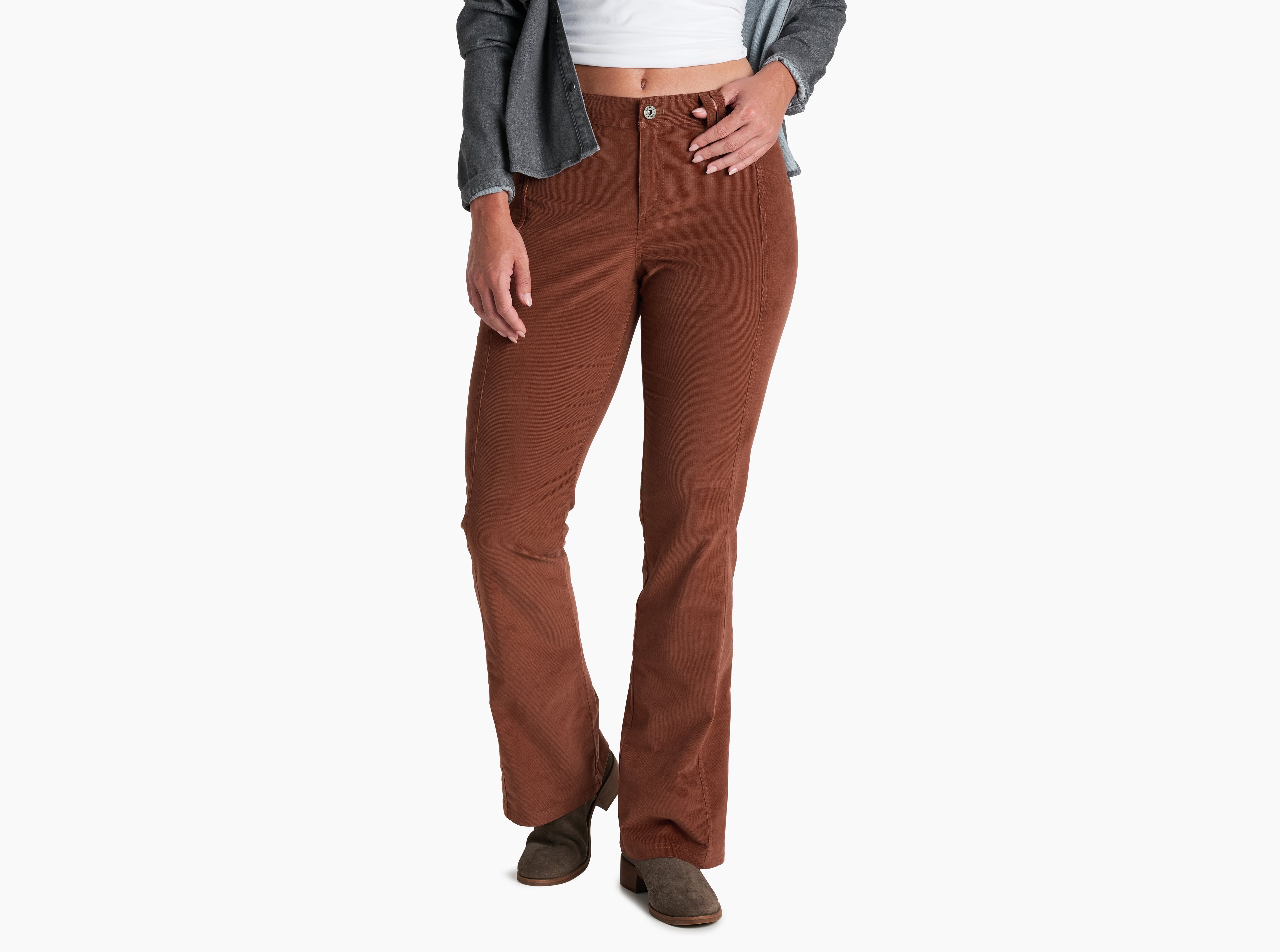 KUHL Lydia Cord Pant MOCHA Front