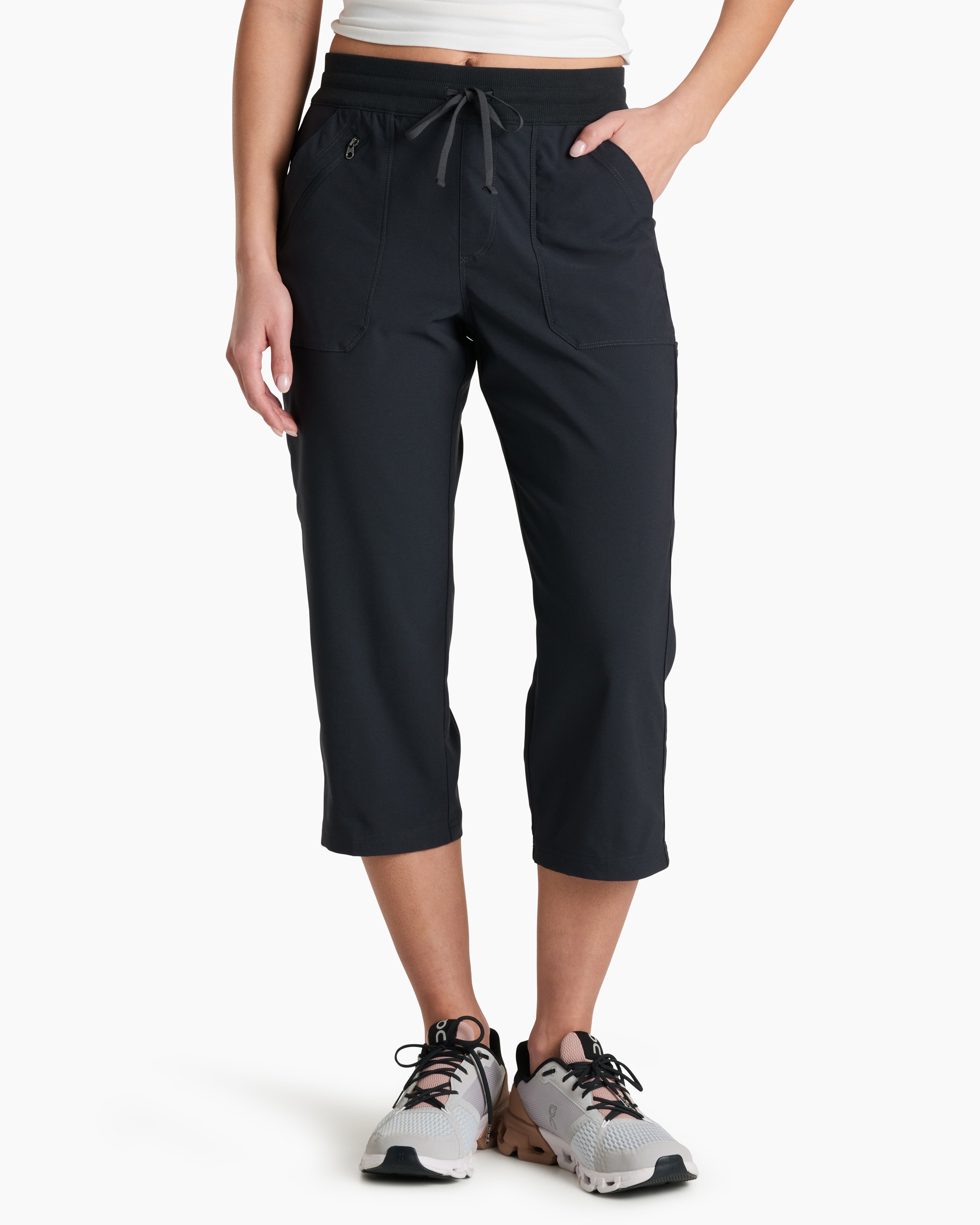 KUHL Trekr Pull On Kapri BLACK Front