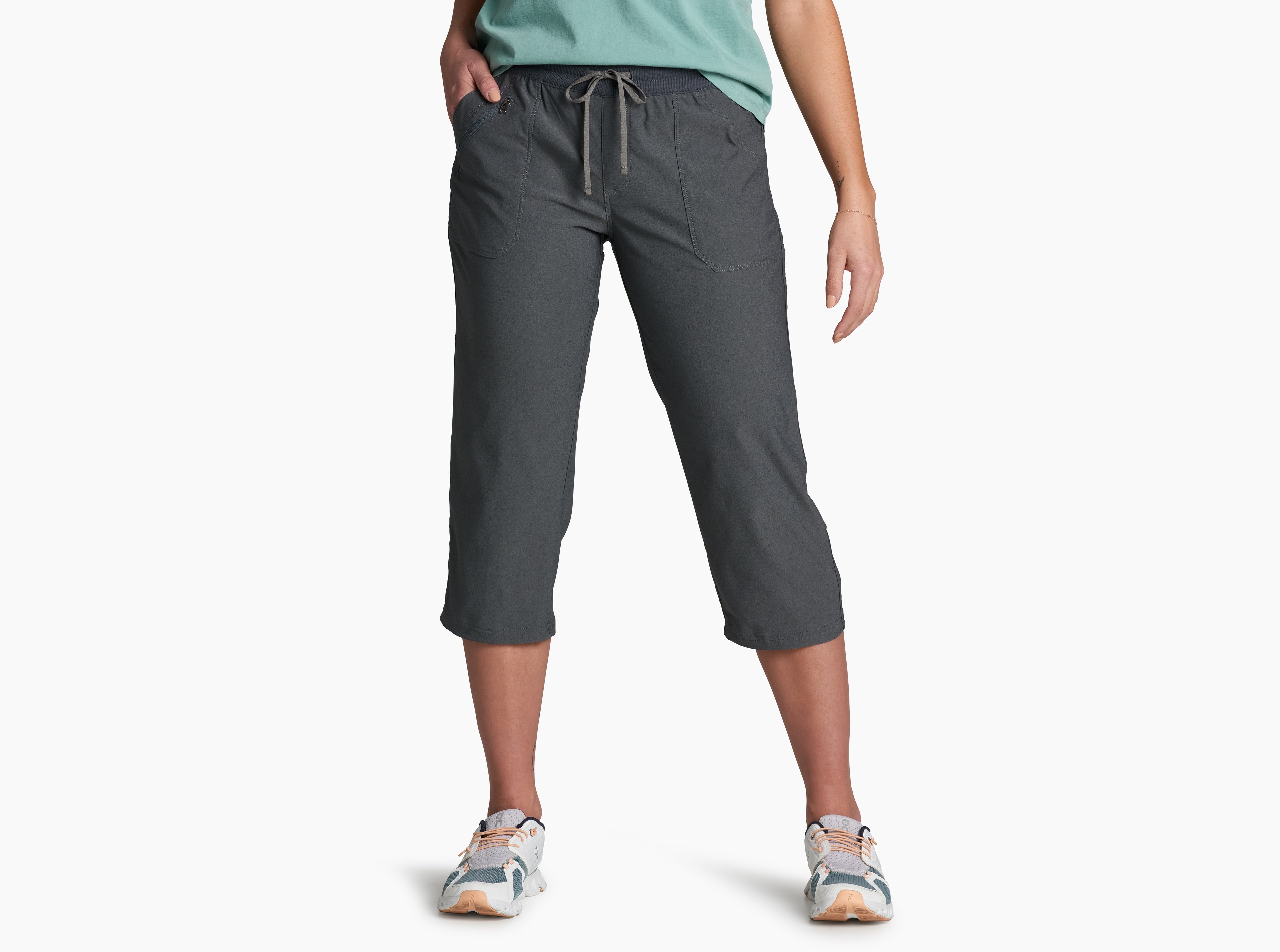 KUHL Trekr Pull On Kapri CHARCOAL Front