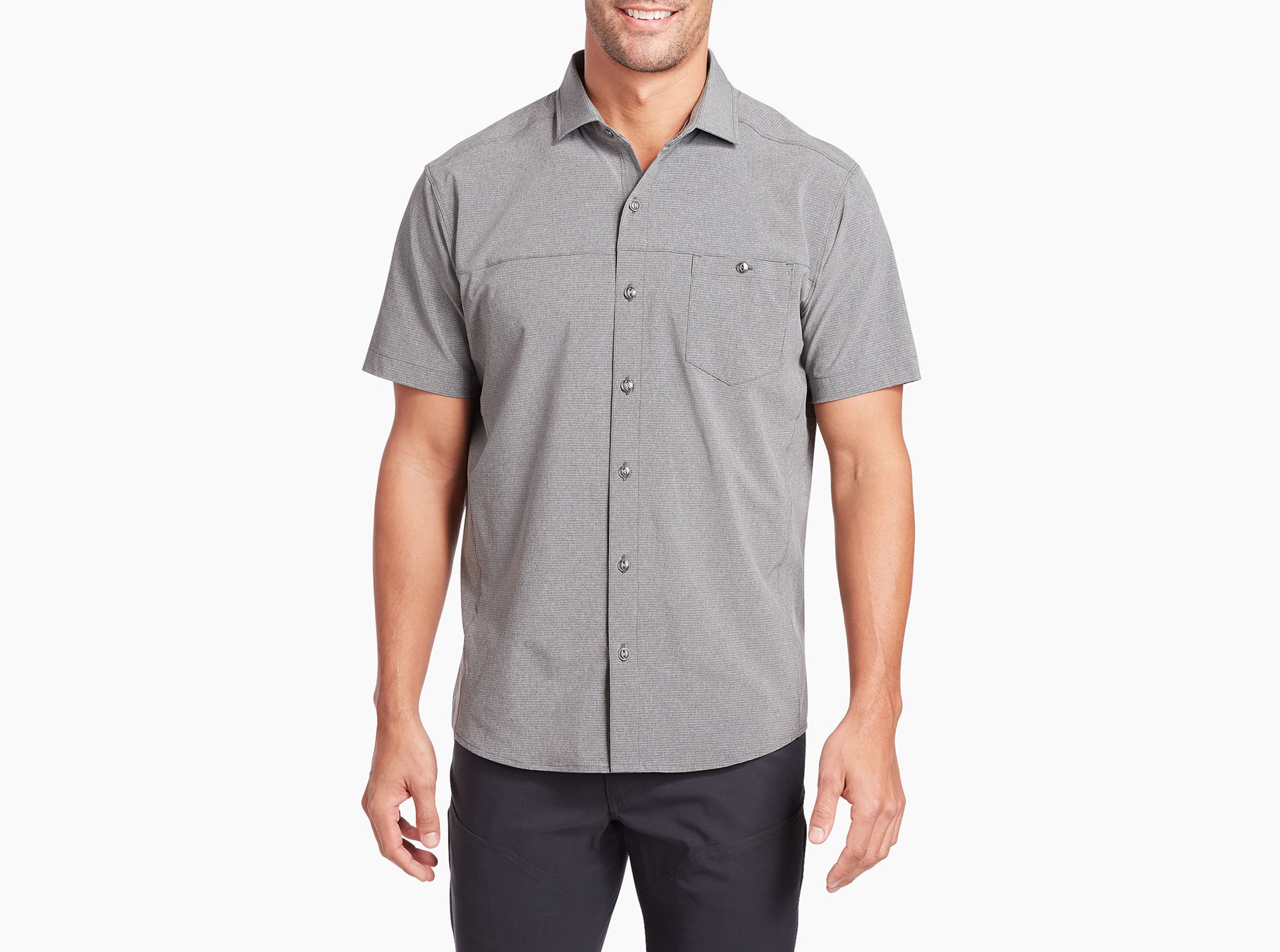 KUHL Optimizr SS ANCHOR GRAY Front
