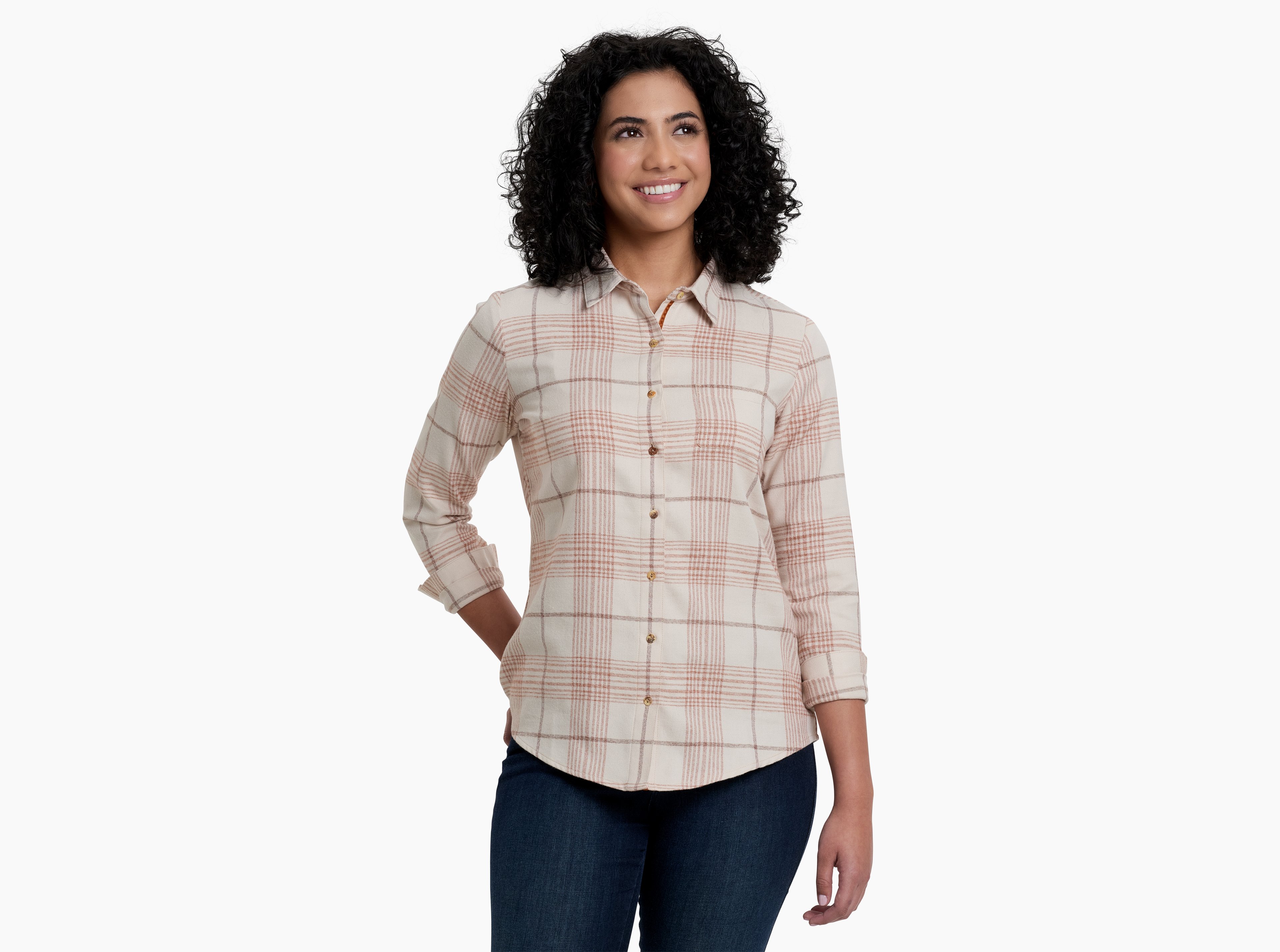 KUHL Kamila Flannel MOCHA Front