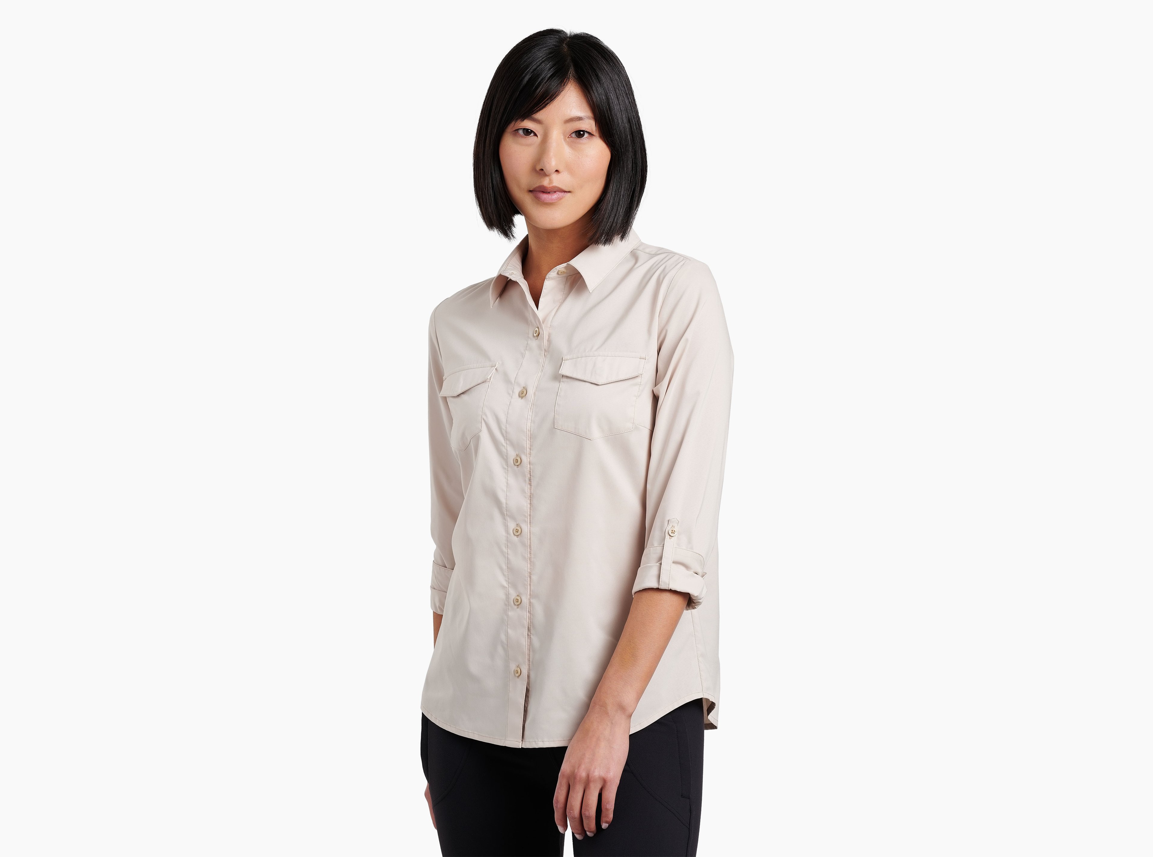 KUHL Kamp LS LIGHT KHAKI Front