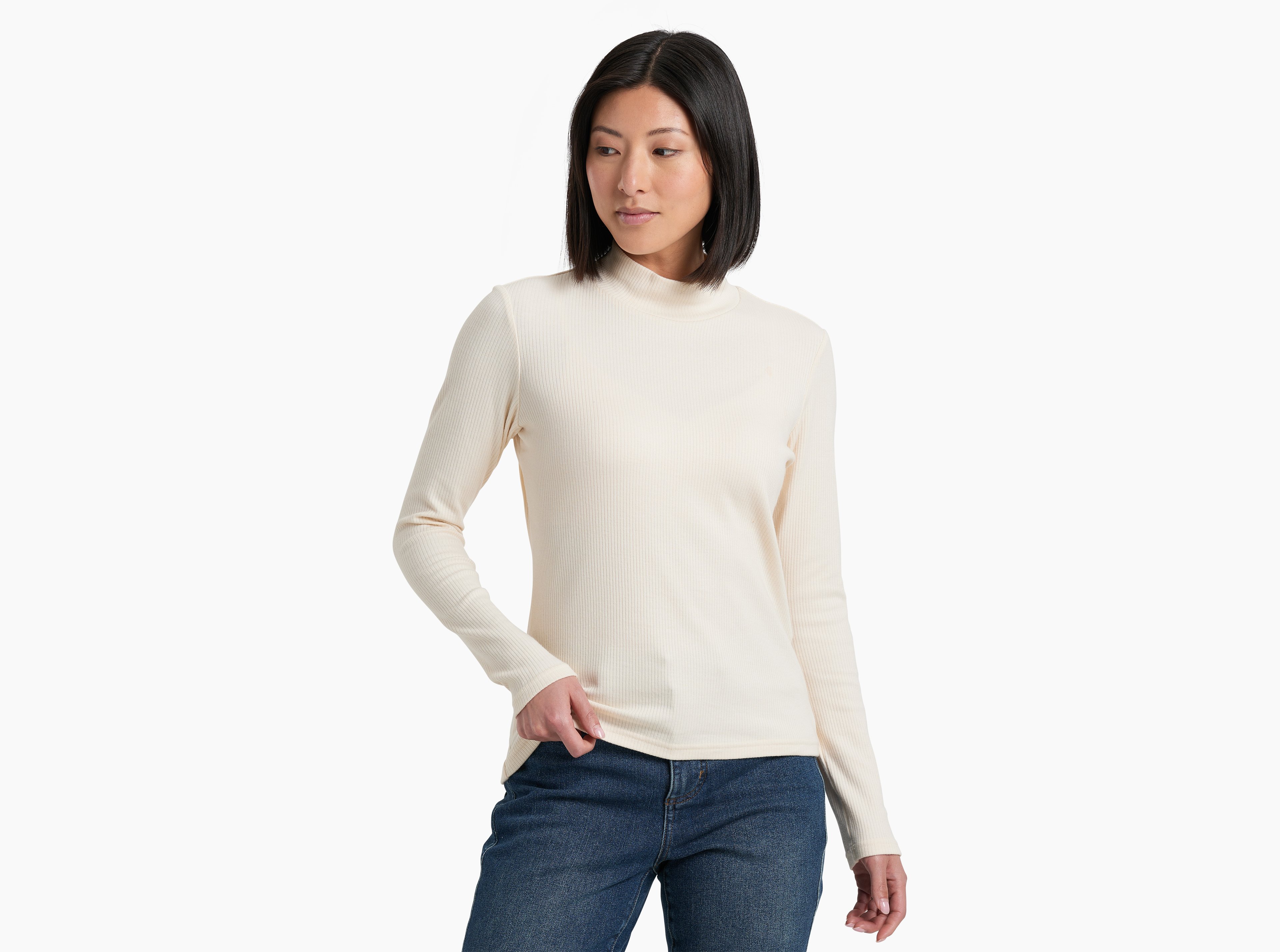 KUHL Verona Rib LS NATURAL Front