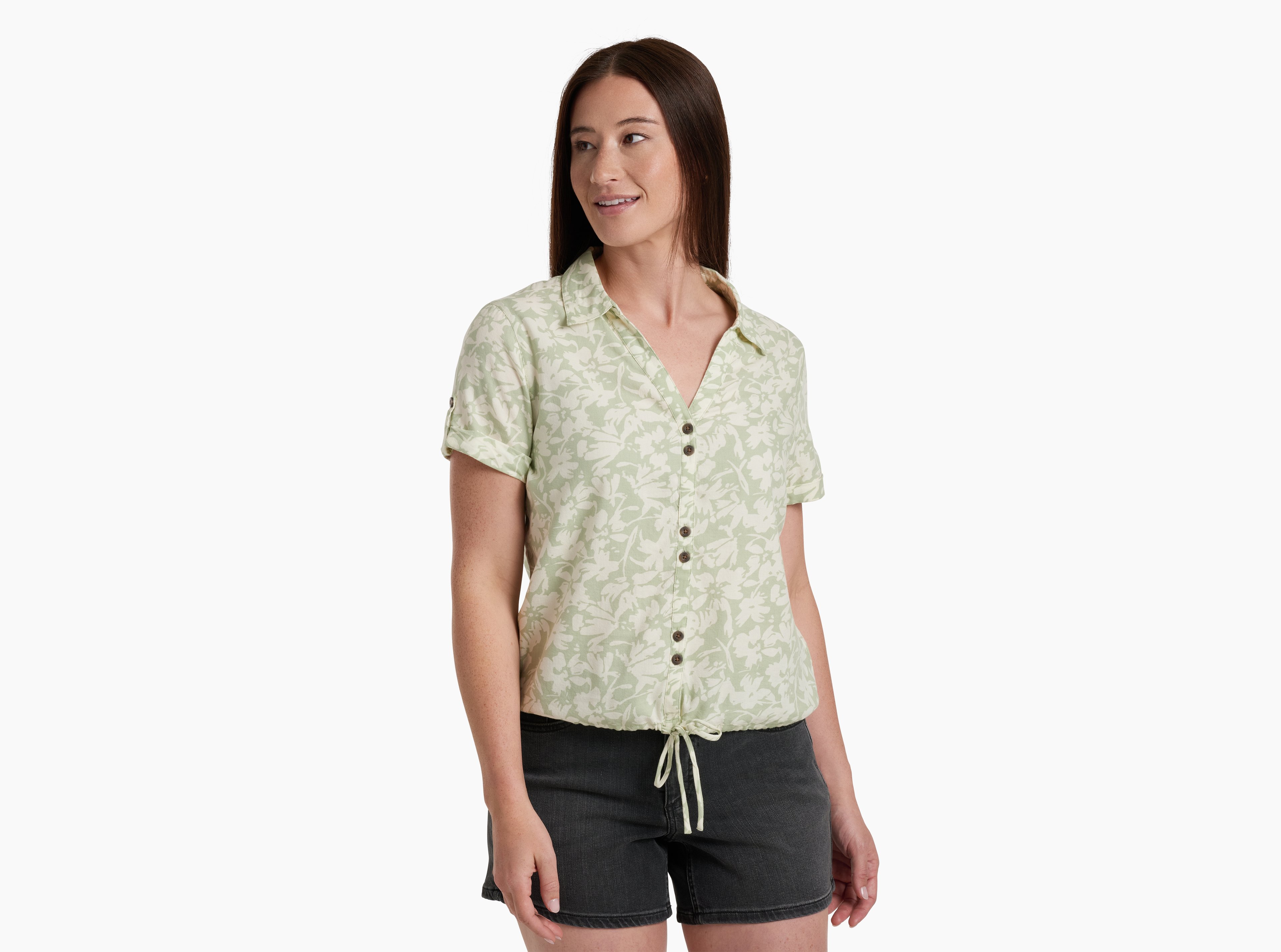 KUHL Liliana SS SEA FOAM PRINT Front