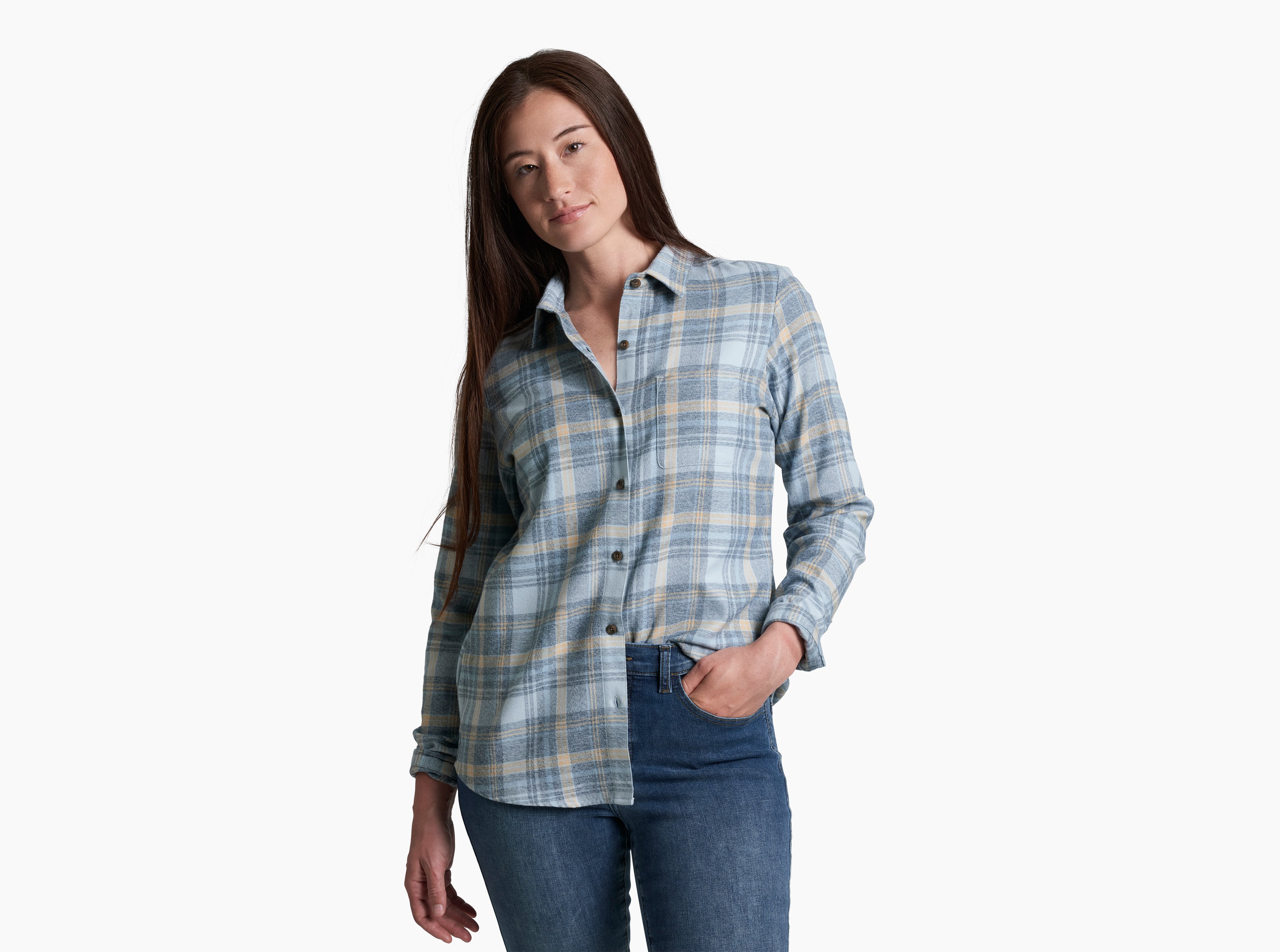 KUHL Whisper Flannel WINTER SKY Front