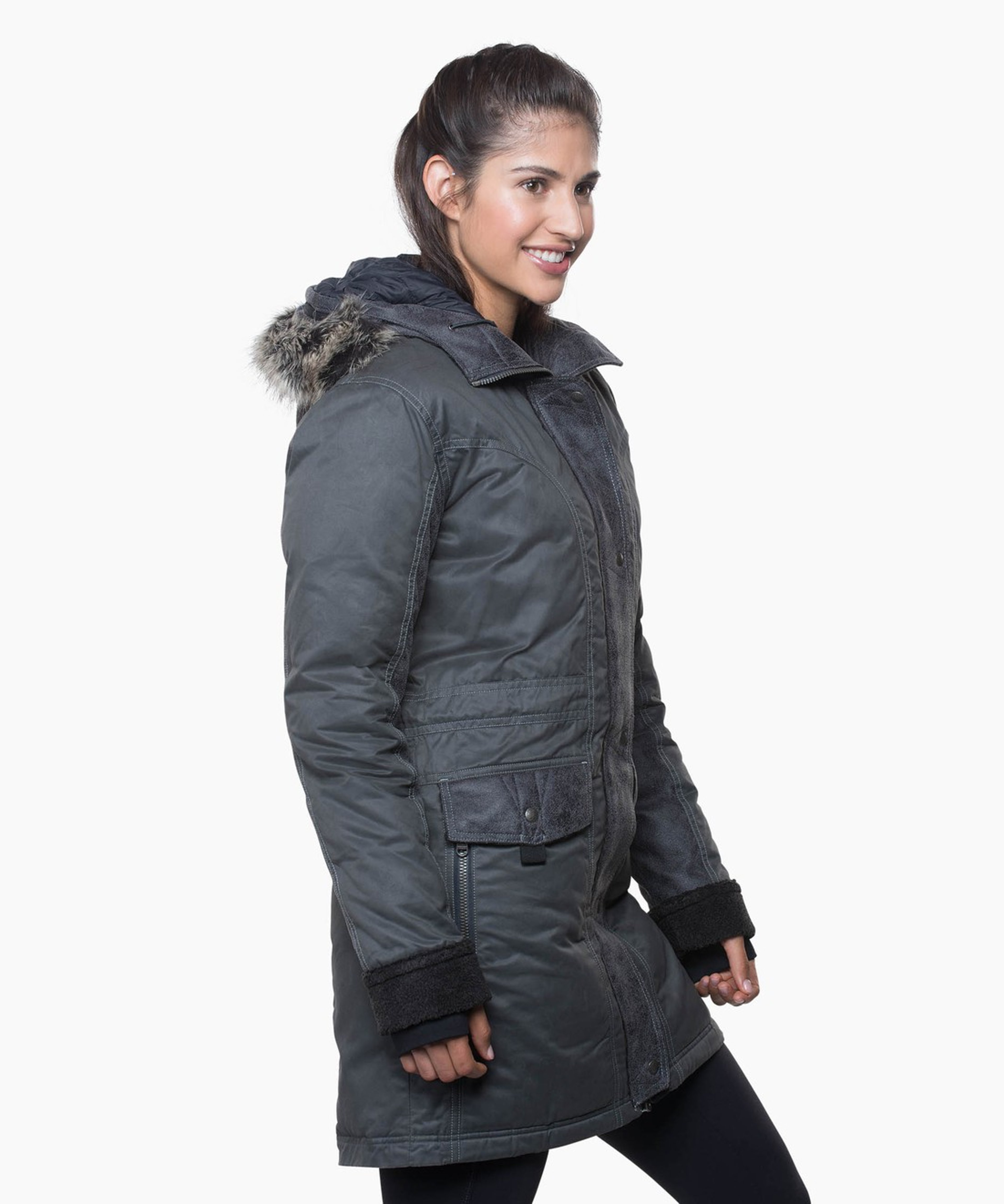 KUHL W's Arktik Down Parka Carbon Side