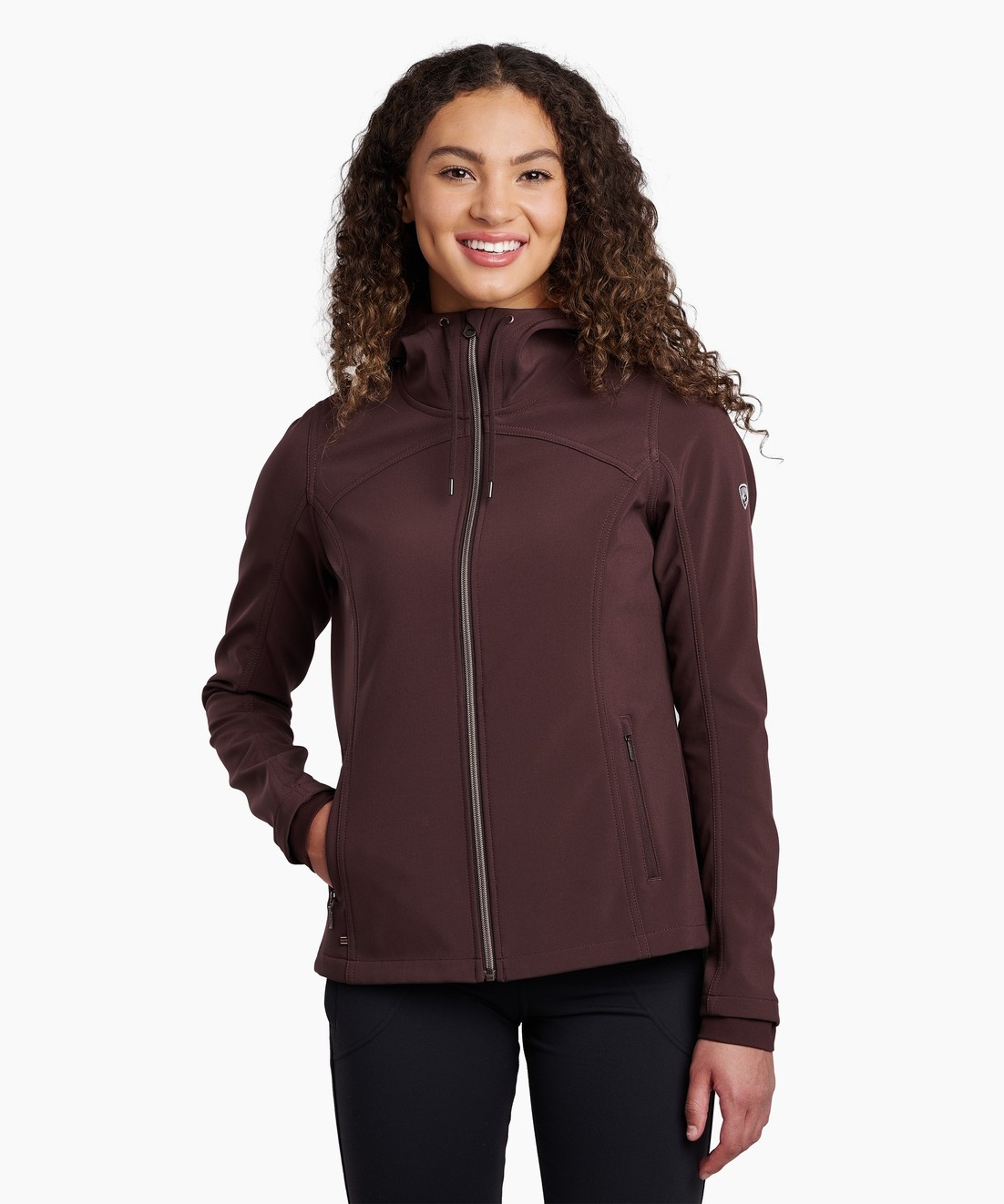 KUHL W's Frost Softshell Hoody Ganache Front