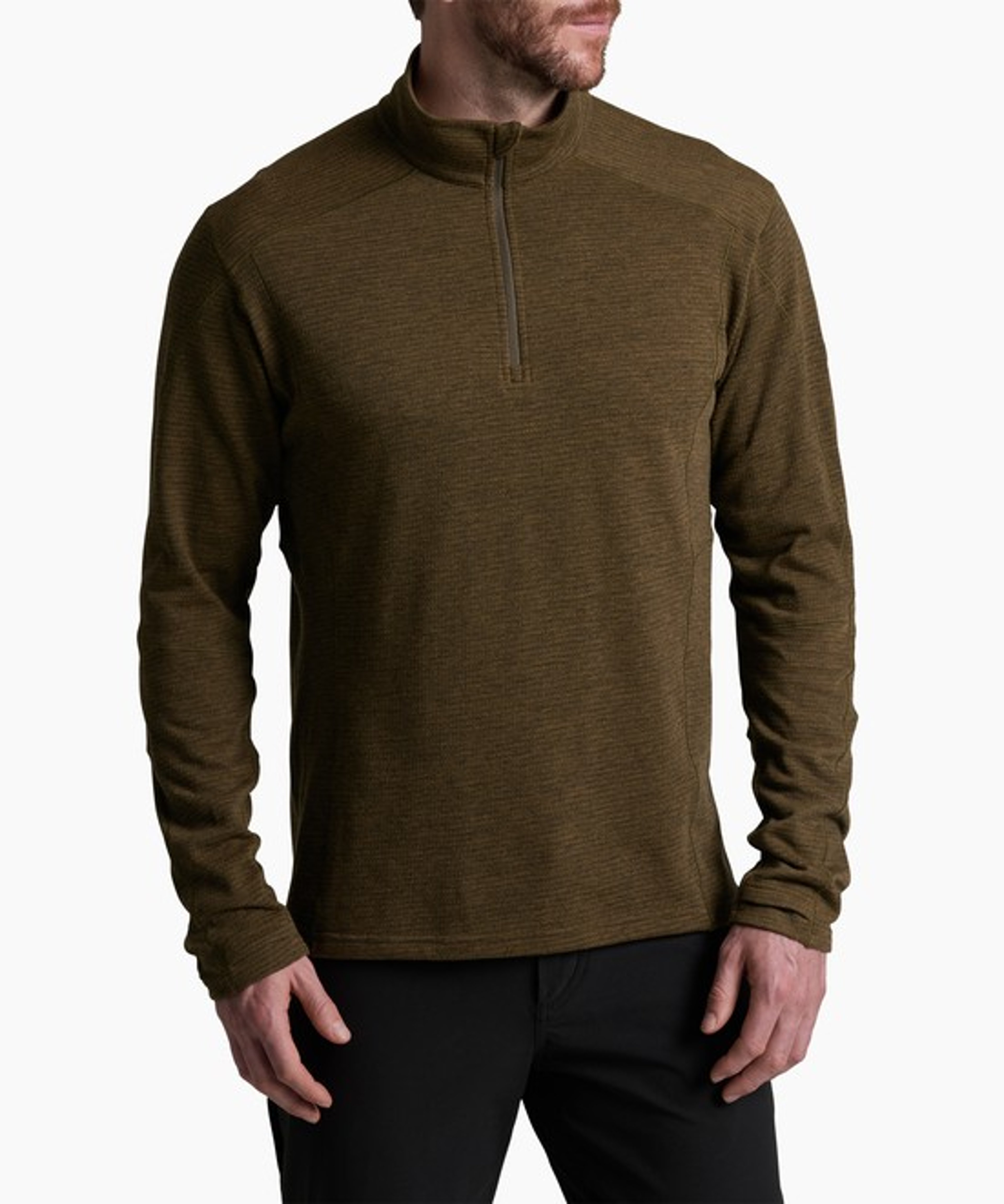 KUHL M's Reactiv Lite Grid 1/4 Zip Kanteen Front