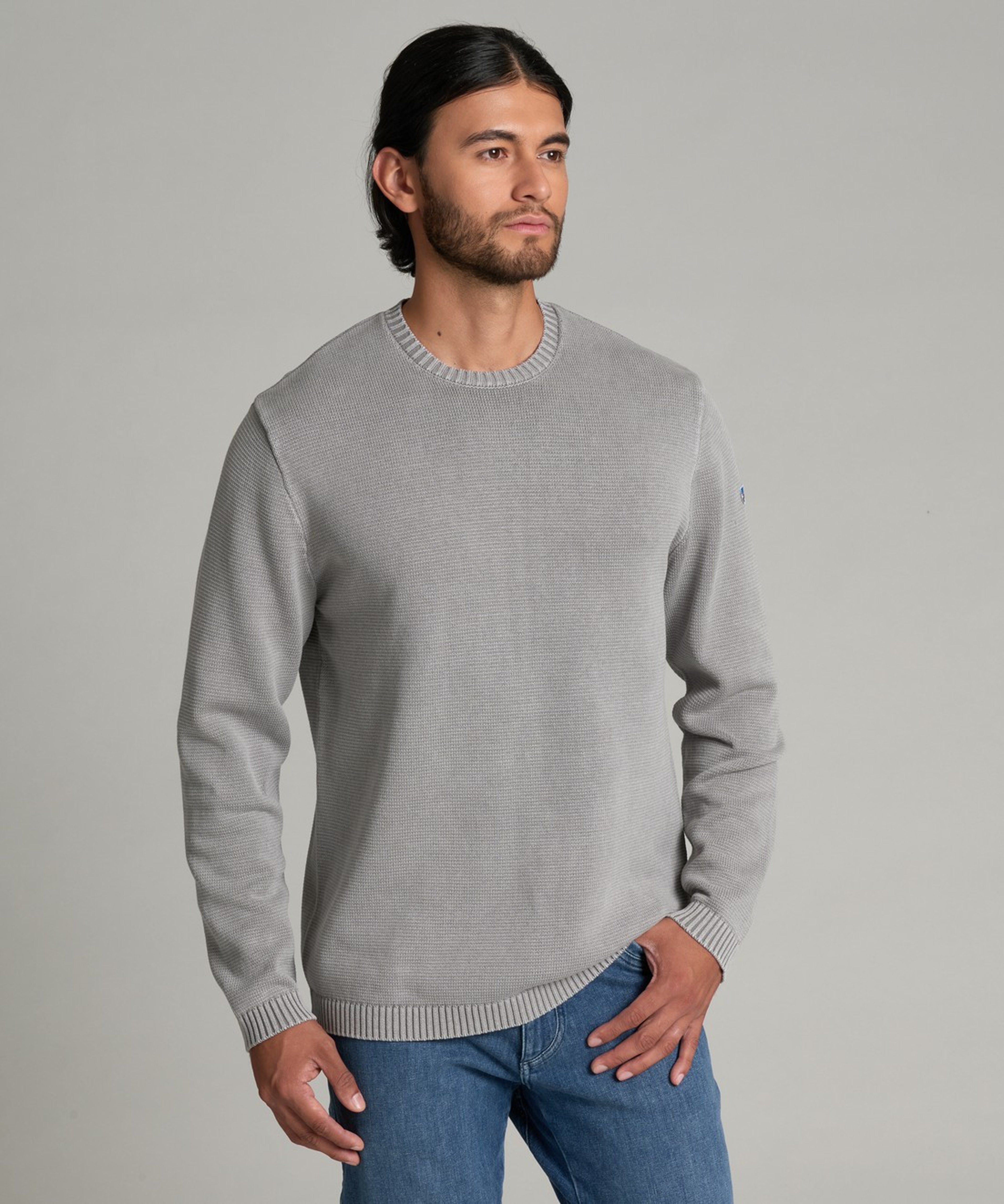 KUHL Motive Sweater Heather Grey Front
