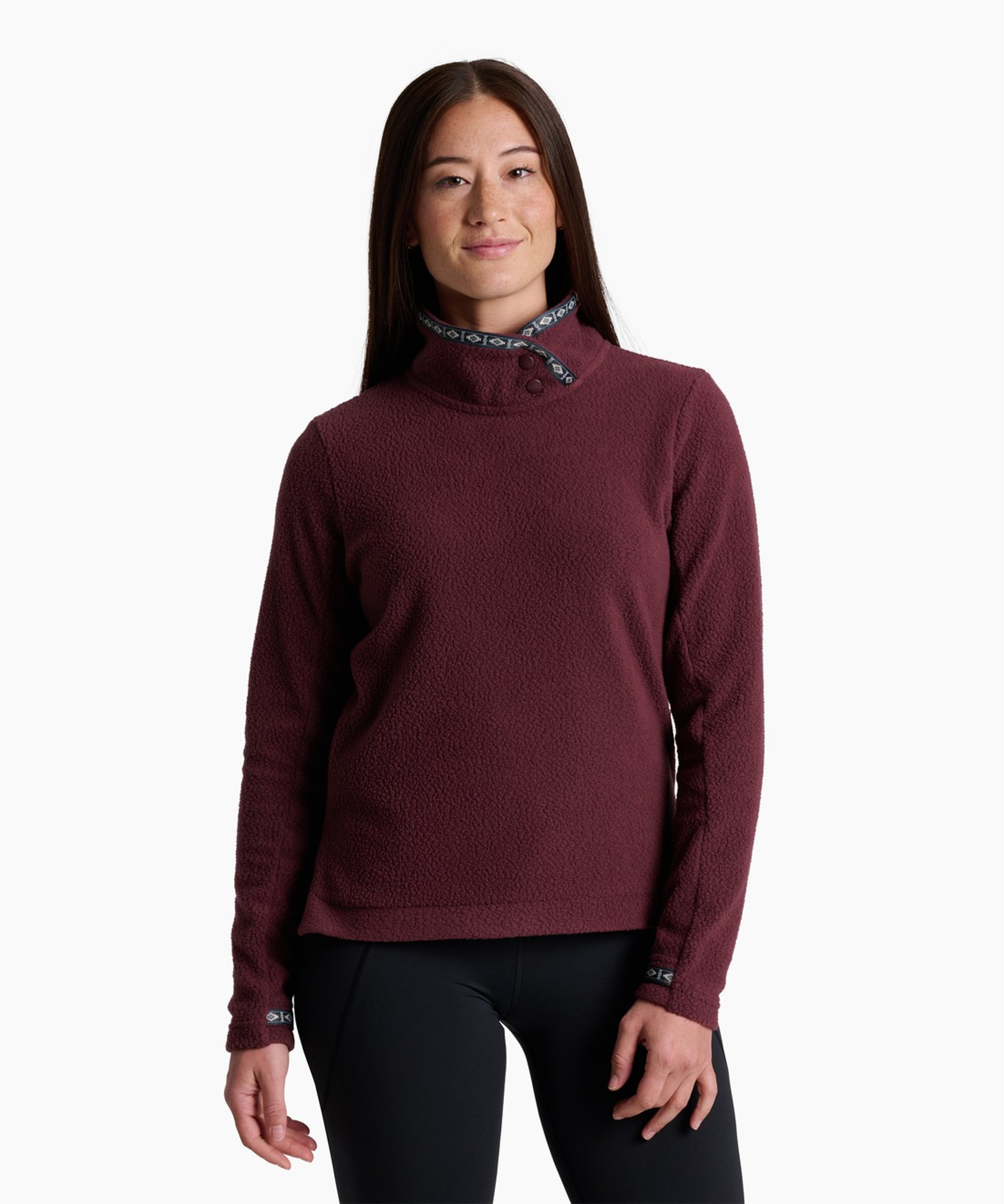 KUHL Hygge Snap Pullover Raisin Front