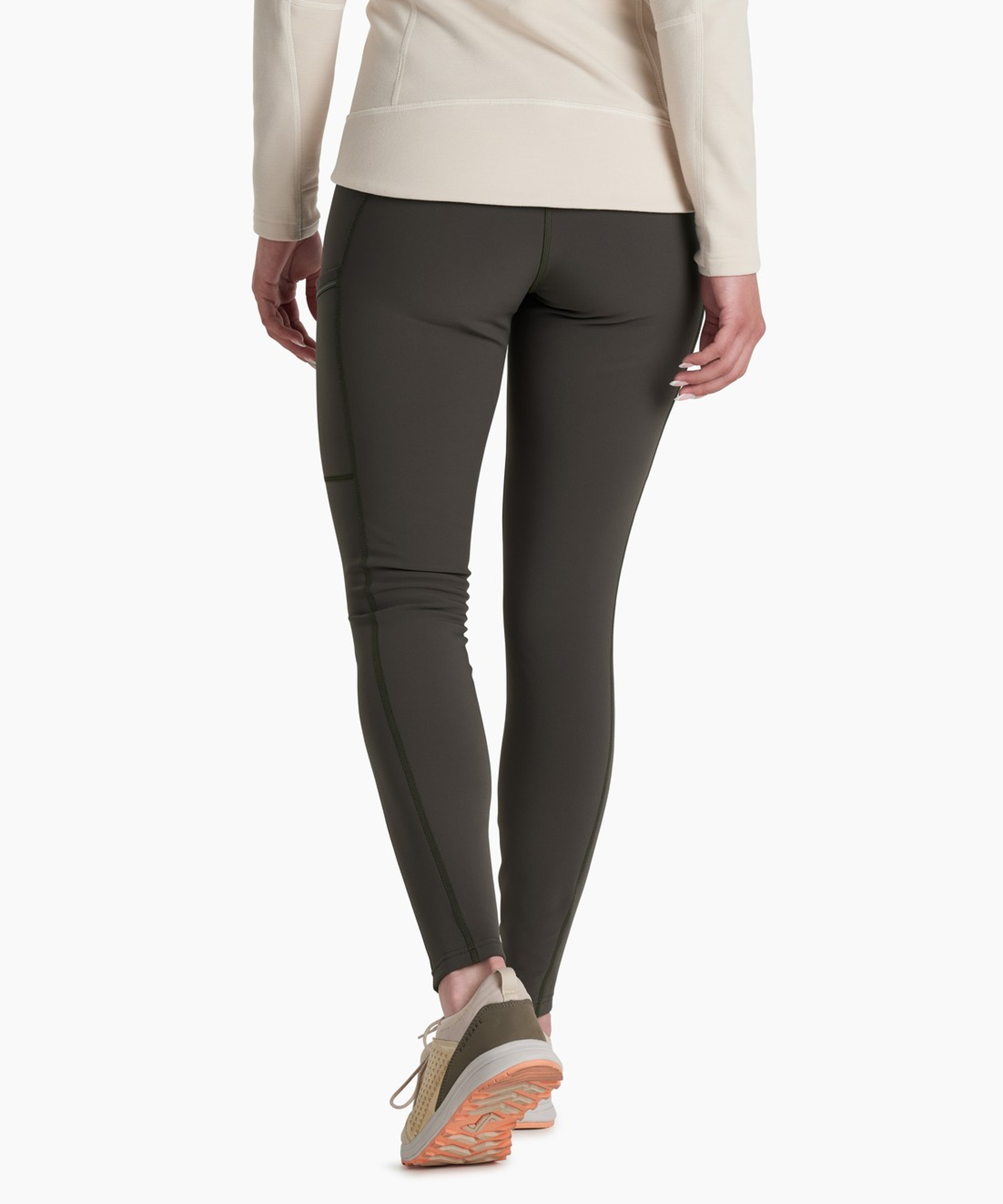 KUHL W's Frost Softshell Tight Black Olive Back