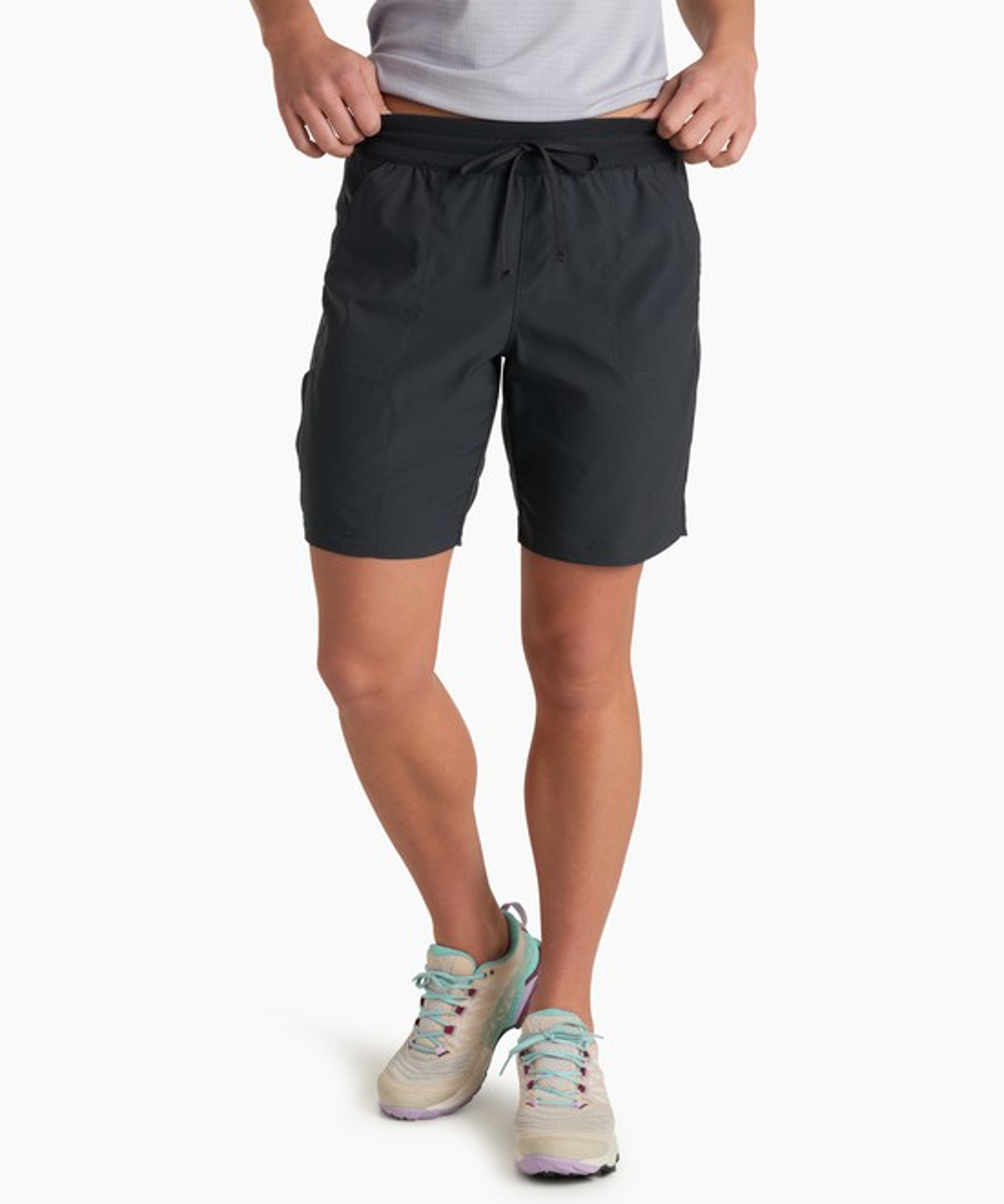 KUHL Trekr Pull On Short 8" Black Front