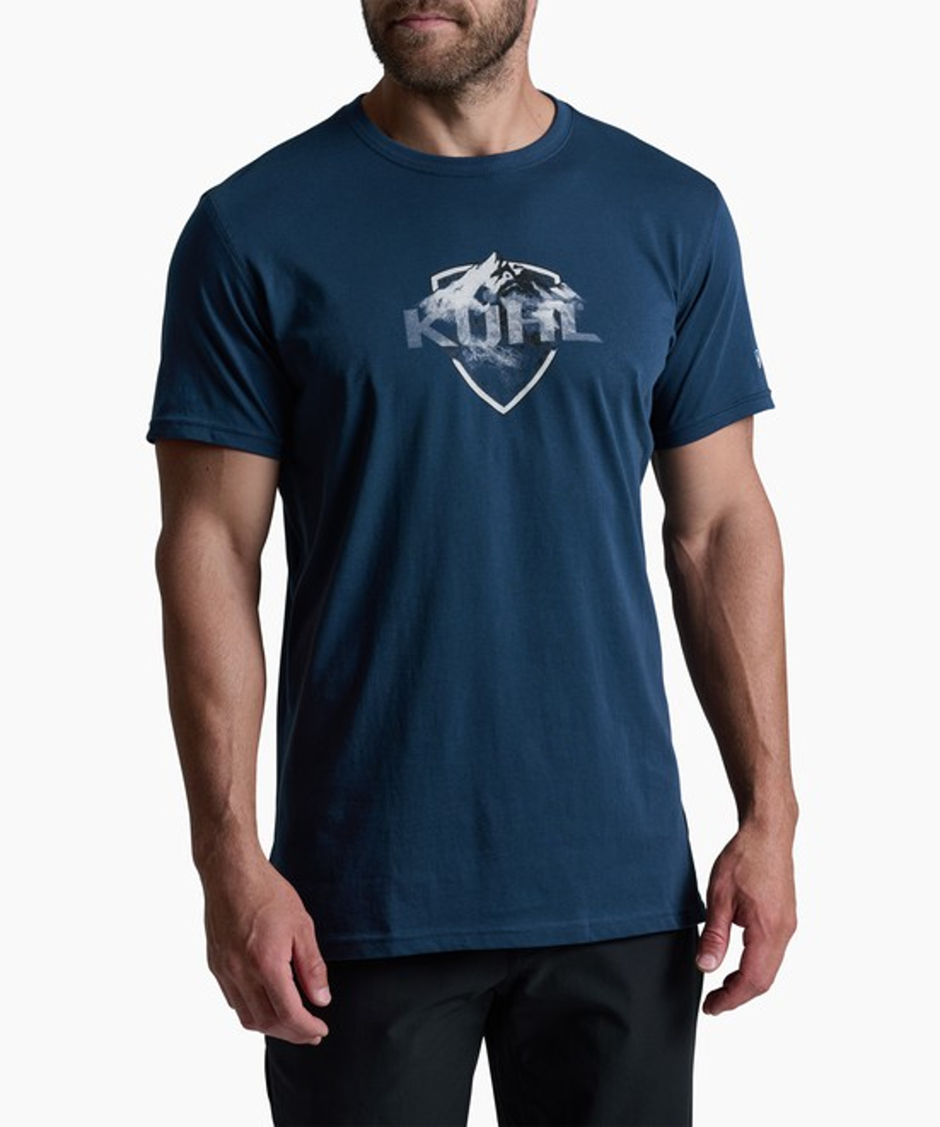 KUHL Born in the Mountains T Pirate Blue Front
