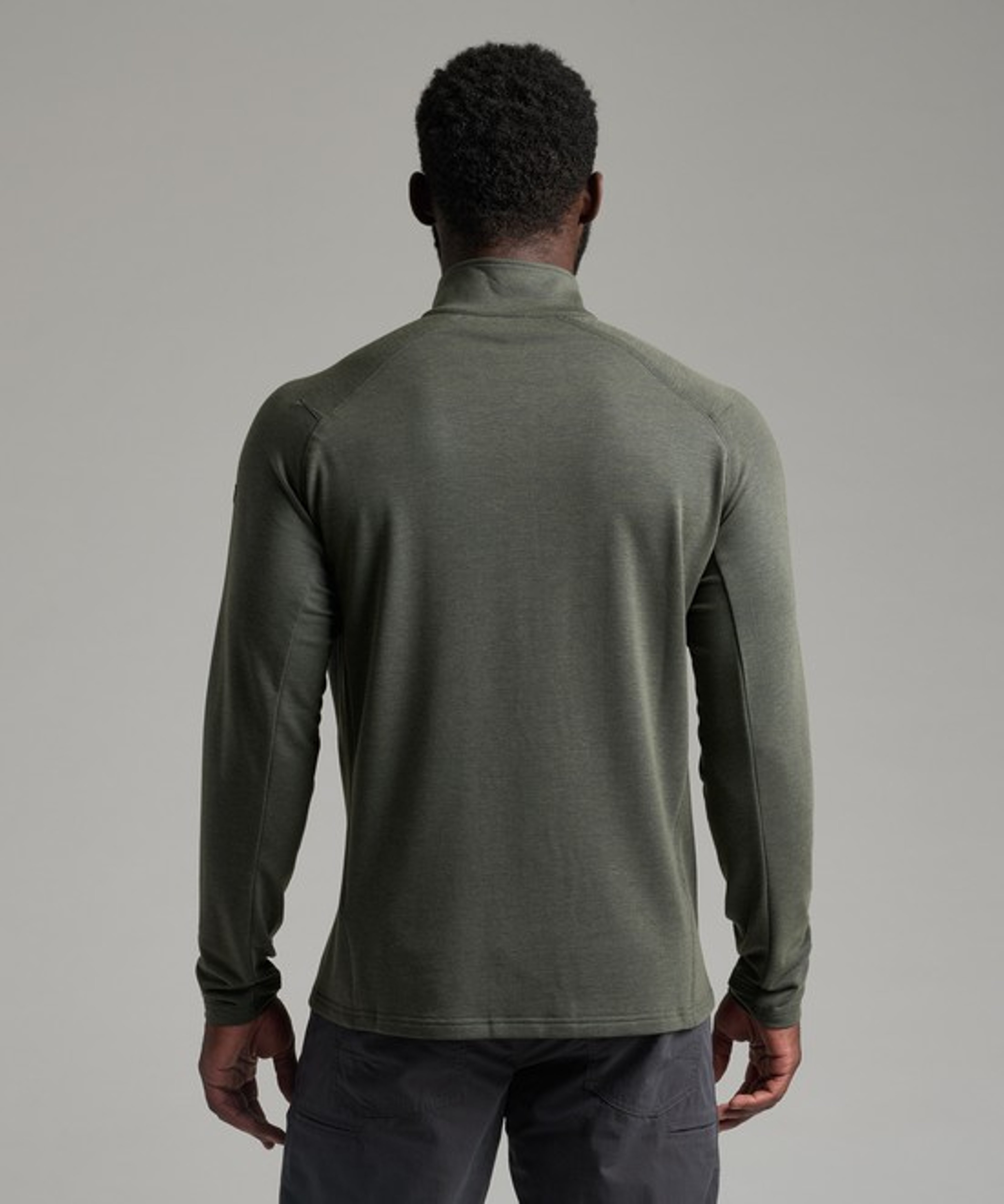 KUHL Influx 1/4 Zip Moss Stone Back