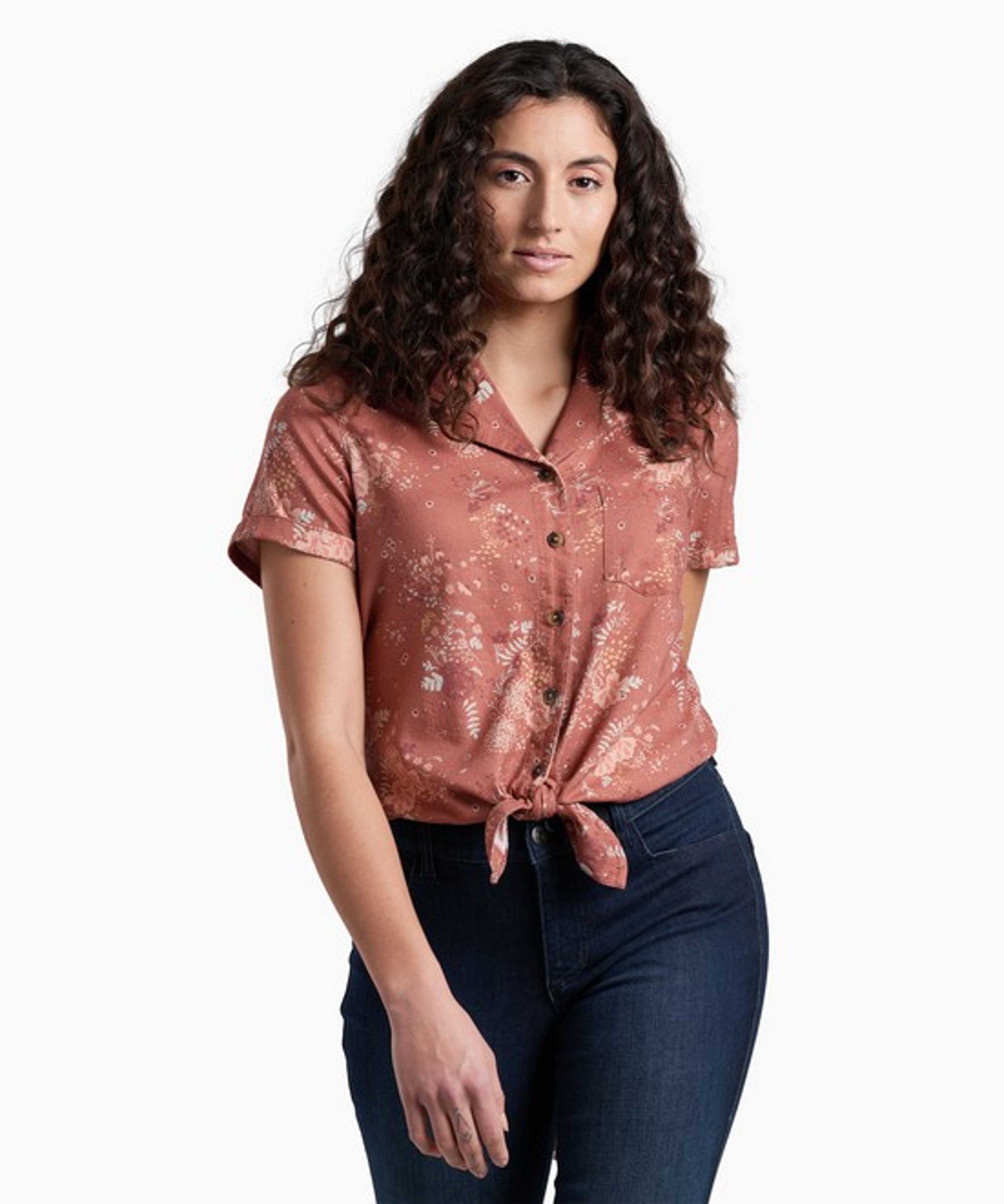 KUHL Elsie SS Rosewood Whimsy Front