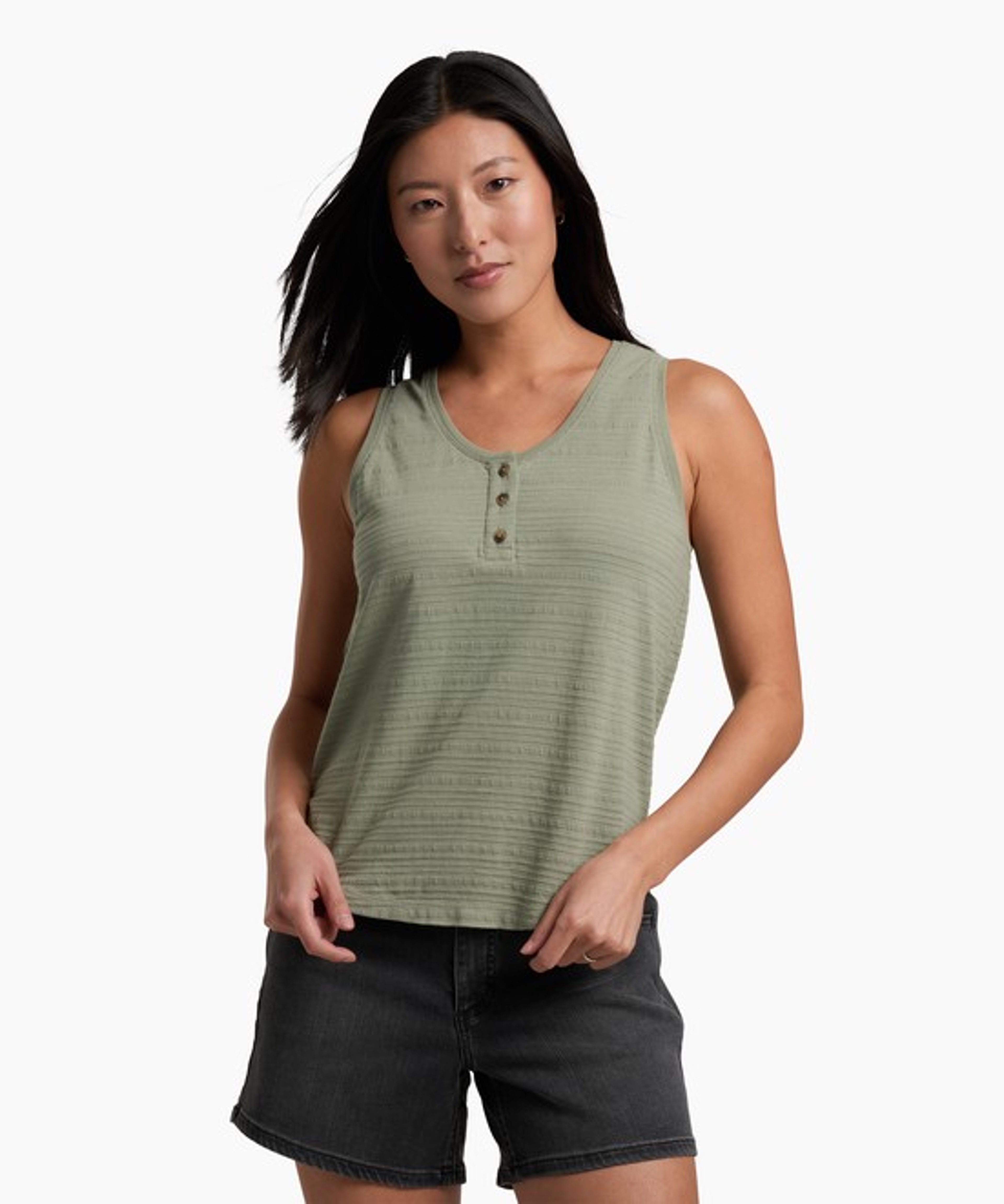 KUHL Willa Henley Tank Slate Green Front